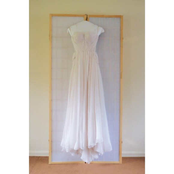 White Maria Lucia Hohan "Artemis" Couture Gown - Picture 1 of 11